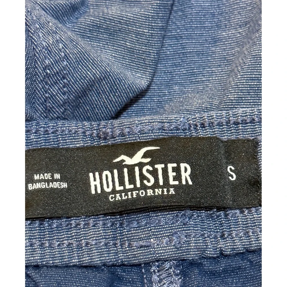 Hollister Mens S Beach Prep Jogger Shorts Blue Epic Flex 7 Inch Inseam